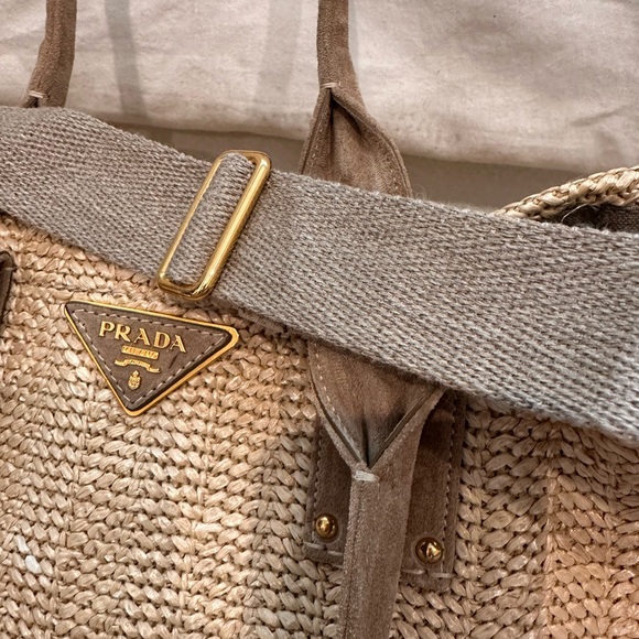 PRADA Straw crochet bag natural color - Picture 11 of 11
